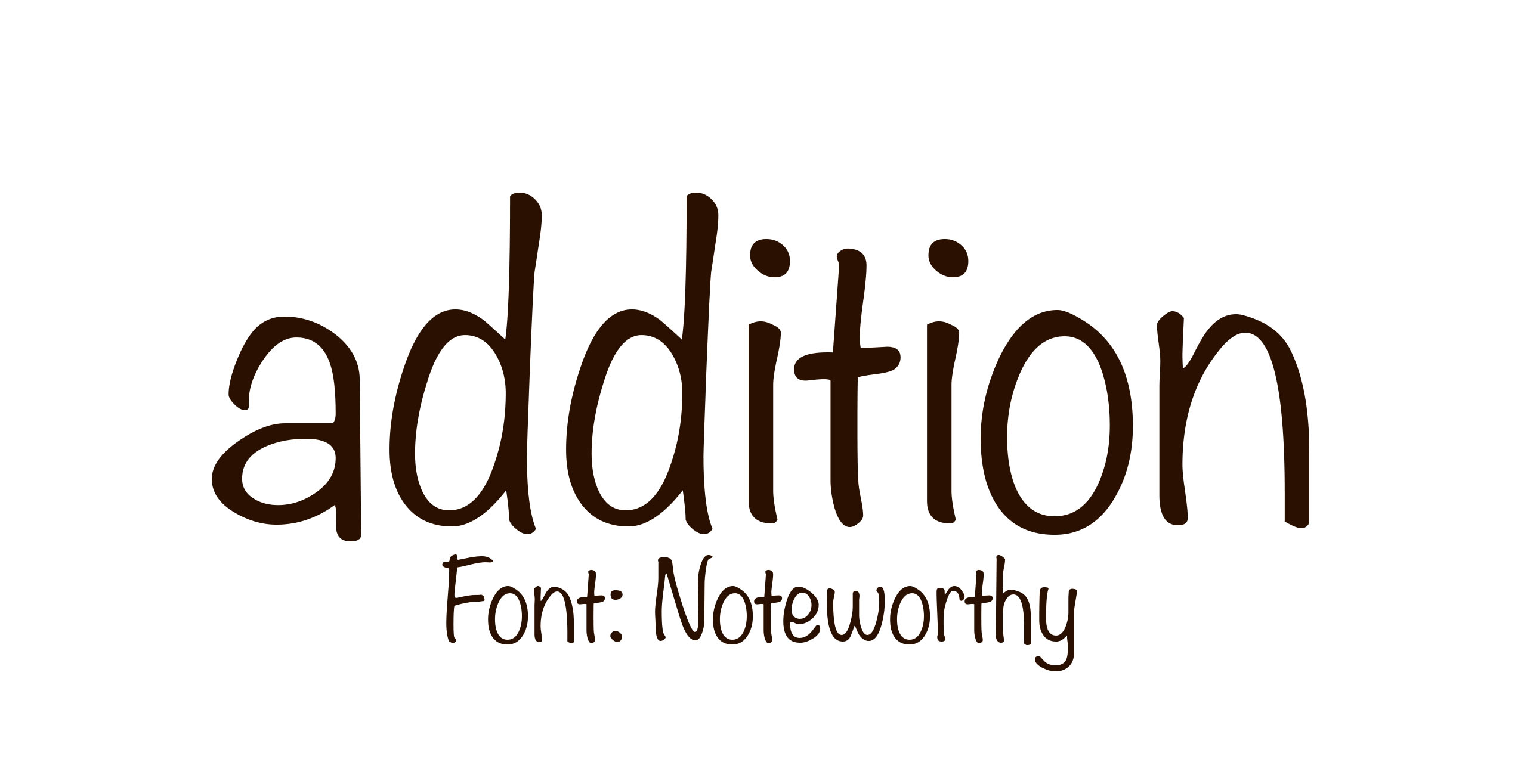 noteworthy font for word